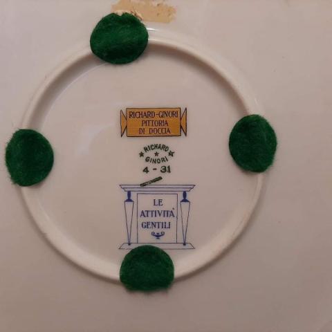 Marchio della Pittoria di Doccia per produzione Giò Ponti